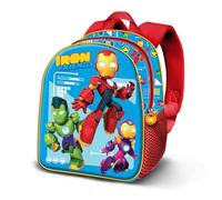 Marvel Iron Man Tech-Mochila 3D Elite, Azul 25 x 30 cm, Capacidad 7 L