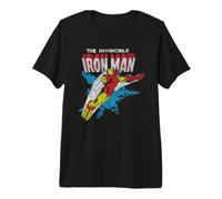 Marvel Iron Man The Invincible Iron Man Classic Art Vintage Camiseta Premium