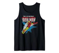 Marvel Iron Man The Invincible Iron Man Classic Art Vintage Camiseta sin Mangas
