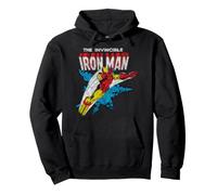 Marvel Iron Man The Invincible Iron Man Classic Art Vintage Sudadera con Capucha