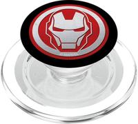 Marvel Iron Man Tony Stark Icon Red and Silver PopSockets PopGrip para MagSafe