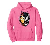 Marvel Iron Man Venom Split Face Sudadera con Capucha, Unisex para Adultos, Rosa Brillante, M