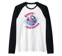 Marvel Jeff The Land Shark Happy Birthday Family Party Crew Camiseta Manga Raglan