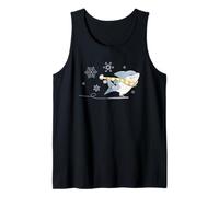 Marvel Jeff The Land Shark Holiday Ice Skating Christmas Camiseta sin Mangas