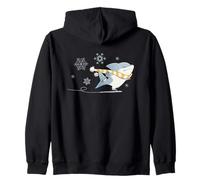 Marvel Jeff The Land Shark Holiday Ice Skating Christmas Sudadera con Capucha