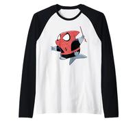Marvel Jeff The Land Shark in Spider-Man Costume Camiseta Manga Raglan