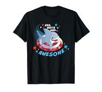 Marvel Jeff The Land Shark Red White and Awesome Americana Camiseta