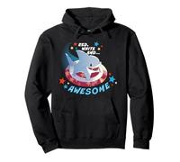 Marvel Jeff The Land Shark Red White and Awesome Americana Sudadera con Capucha