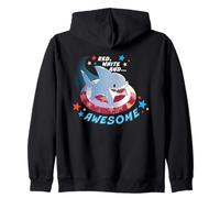 Marvel Jeff The Land Shark Red White and Awesome Americana Sudadera con Capucha