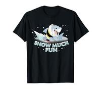 Marvel Jeff The Land Shark Snow Much Fun Holiday Sledding Camiseta