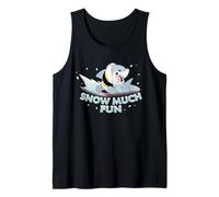 Marvel Jeff The Land Shark Snow Much Fun Holiday Sledding Camiseta sin Mangas