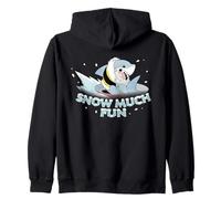 Marvel Jeff The Land Shark Snow Much Fun Holiday Sledding Sudadera con Capucha