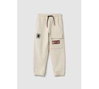 MARVEL, Jogger Beige Para Niño En Mezcla De Algodón Ajuste Regular Con Logo De Spiderman, Niño, Beige Claro, Talla: 3-4