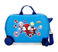 Marvel Joumma Go Webs Go Spidey Maleta Infantil, Azul, 4 Ruedas | Equipaje Mano