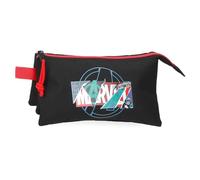 Marvel Joumma Shield Estuche Triple Negro 22x12x5 cms Poliéster L