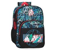 Marvel Joumma Shield Mochila Escolar Adaptable a Carro Negro 30x40x13 cms Poliéster 15,6L