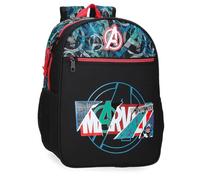 Marvel Joumma Shield Mochila Escolar Adaptable a Carro Negro 27x33x11 cms Poliéster 9,8L