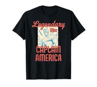 Marvel Legendary Like Captain America Father's Day Dad Gift Camiseta