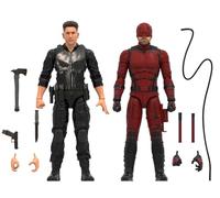 Marvel Legends Born Again Daredevil & Punisher Paquete de Figuras de Acción, Figuras Coleccionables Totalmente Articuladas de 15,24 cm
