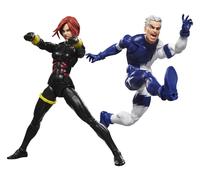 Marvel legends series, black widow y quicksilver, avengers: the crossi