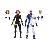 Marvel Legends Series, Black Widow y Quicksilver, Avengers: The Crossing, Figuras coleccionables de 15 cm inspiradas en los cómics