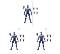 Marvel Legends Series Gamerverse Peter Parker, Traje Anti-Venom, Figura de acción de Spider-Man (Paquete de 3)