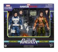 Marvel Legends Series Gamerverse, Punisher y Nick Fury, Figuras de acción coleccionables
