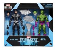 Marvel Comics Figuras de acción Marvel Legends Inhumans Black Bolt y Triton – Pack doble