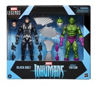 Marvel Comics Figuras de acción Marvel Legends Inhumans Black Bolt y Triton – Pack doble