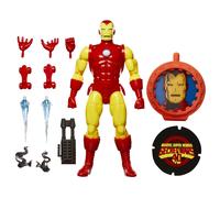 Marvel Legends Series Iron Man Avengers Retro Comics Secret Wars Figura de acciσn coleccionable de 6 pulgadas con escudo