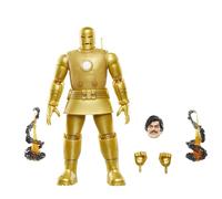 Marvel Legends Series - Iron Man (Model 01 - Gold) - Figura de colección de 15 cm de Iron Man de los cómics - Pack Tipo blíster Estilo Retro