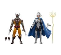 Marvel Legends Series - Lobezno y Lilandra Neramani - 50.º Aniversario - Pack Doble de Figuras de colección a Escala de 15 cm