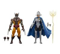 Marvel Legends Series - Lobezno y Lilandra Neramani - 50.º Aniversario - Pack Doble de Figuras de colección a Escala de 15 cm