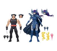 Marvel Legends Series - Lobezno y Mariposa Mental - 50.º Aniversario - Pack Doble de Figuras de colección de 15 cm