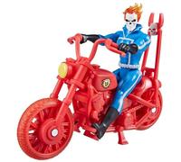 Marvel Legends Series Retro 375 Collection - Figuras de colección Ghost Rider - 9,5 cm - Incluye vehículo - A Partir de 4 años