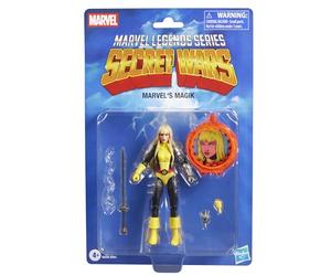 Marvel Legends Series, Secret Wars, Marvel’s Magik, Figura Retro Coleccionable de 15 cm con Escudo lenticular, Inspirada en los cómics de La Patrulla-X y de Los nuevos Mutantes de Marvel