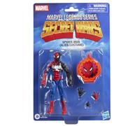 Marvel Legends Series, Secret Wars, Spider-Man (Alien Costume), Figura Retro Coleccionable de 15 cm con Escudo lenticular, Inspirada en los cómics de Marvel