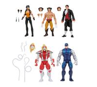 Marvel Legends Series Wolverine paquete de 5 incluye Marvel's Omega Red Cyber ??Callisto Jason Wyngarde 13 accesorios