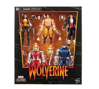Marvel Legends Series Wolverine-Paquete de 5 unidades, incluye Omega Red Cyber, Marvel's Callisto, Jason Wyngarde, 13 accesorios, color rojo, negro (Hasbro F11225S1), Exclusivo en Amazon
