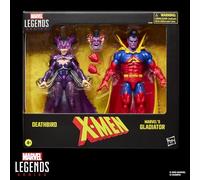 Pack de 2 figuras hasbro marvel legends series x - men deathbird vs marvel's gladiator
