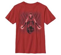 Marvel Likeness WandaVision Red Witch Boy's Premium Solid Crew Tee, Youth Large