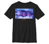 Marvel Likeness WandaVision This is Us Boy's Solid Crew Tee, Black, Youth Large