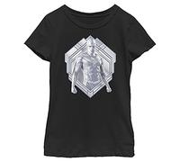Marvel Likeness WandaVision United Girl's Solid Crew Tee, Black, X-Small