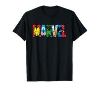 Marvel Logo Classic Avengers & Spider-Man Retro Comic Art Camiseta
