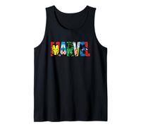 Marvel Logo Classic Avengers & Spider-Man Retro Comic Art Camiseta sin Mangas