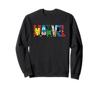 Marvel Logo Classic Avengers & Spider-Man Retro Comic Art Sudadera