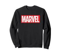 Marvel Logo Comics Red Super Heroes Avengers and More Sudadera, Unisex para Adultos, Negro, XL