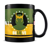 Marvel Loki - Taza de cerámica de 325 ml en caja de regalo (diseño de creer)