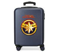 Marvel Los Vengadores All Avengers Maleta de Cabina Azul 37x55x20 cms Rígida ABS Cierre combinación 34L 2,6Kgs 4 Ruedas Dobles Equipaje de Mano