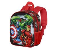 Marvel Los Vengadores Almighty-Mochila 3D Elite, Rojo, 25 x 30 cm, Capacidad 7 L